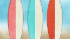 set of surfing surfboard 03 two tone color