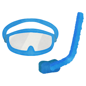 Snorkeling Goggles And Snorkeling Set 01 Blue