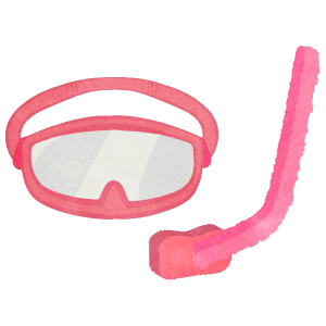 Snorkeling Goggles And Snorkeling Set 01 Pink
