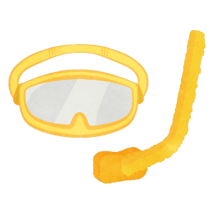 Snorkeling Goggles And Snorkeling Set 01 Yellow