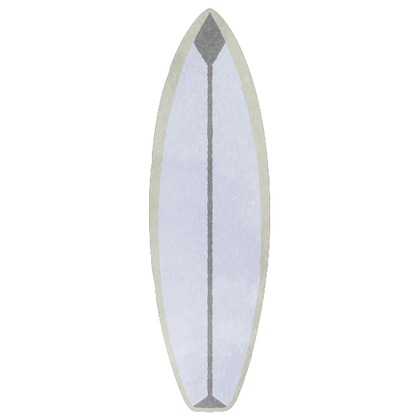 Surfing Surfboard 01 White Line