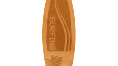 surfing surfboard with palm tree and surfing text design 01