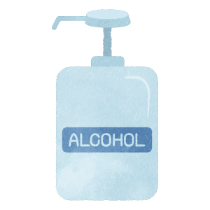 Medical Alcohol Light Blue Spray Bottle