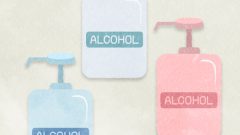 set of medical alcohol spray bottles