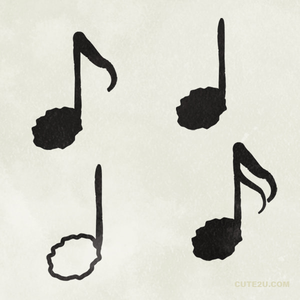 Set Of Music Notes