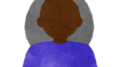 elderly lady with no face part upper body only b 01