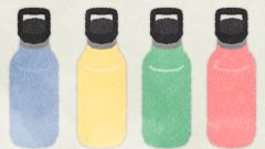 set of water bottles