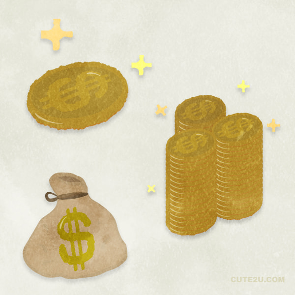 Set Of Dollar Coins