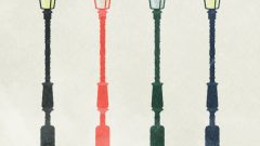 set of street lights