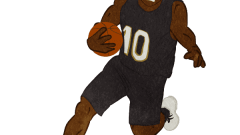 basketball stealing the ball b black uniform