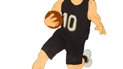 basketball stealing the ball c black uniform