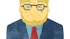 crying uncle in suit upper body 01 a