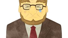 crying uncle in suit upper body 01 g