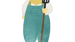 farmers uncle front facing a