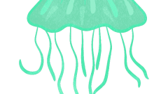 jellyfish 01 emerald green expressionless