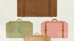 set of bag cute suitcases