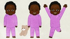 set of small girl with pajamas 01 b