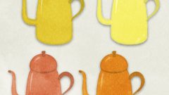 set of tablewares coffee pots 01 02