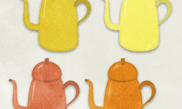 set of tablewares coffee pots 01 02