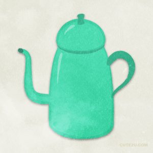 Tablewares Coffee Pot 01 Emerald Green