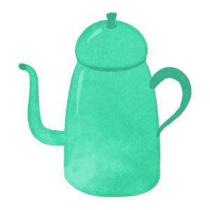 Tablewares Coffee Pot 01 Emerald Green