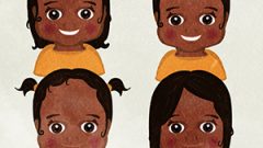 Little Girl With Various Hairstyle Variations D