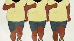 SPORTS Run bearded man jogging D