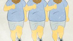 SPORTS Run bearded uncle jogging G