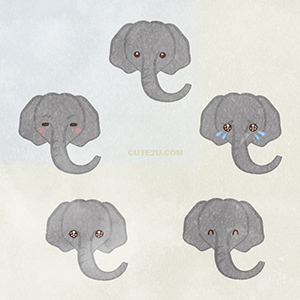 ANIMAL Elephant02 Face01