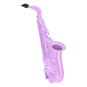 Music Musical Instrument Saxophone01 Purple