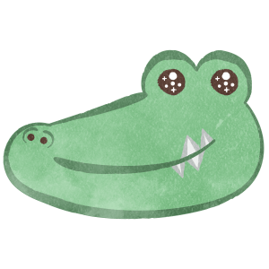Animal Alligator02 Face Sparkling