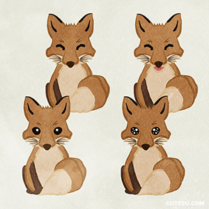 Animal Fox01 Sitting Down