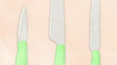 FOOD Cooking Utensils Knife Set01 Green