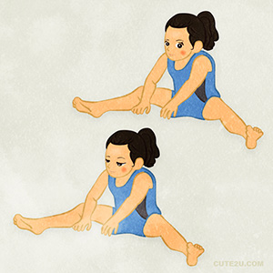 SPORTS_Gymnastics_A Girl Doing Stretching Exercisesc_C 10 Sports Gymnastics A Girl Doing Stretching Exercisesc C