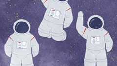 Universe Person Wearing A Space Suit01