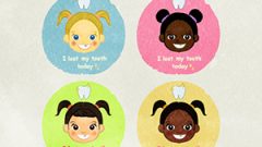 Girl With Twin Tails I Lost My Tooth Today abcd