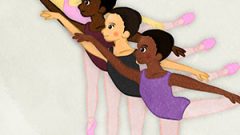 Ballet lesson basics01 Practicing Arabesque01 ABCD