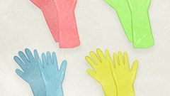 Cleaning Rubber Gloves01