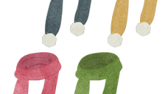 Clothes Scarf With Pompom 01