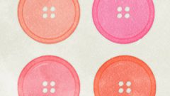 Clothes Button01 Pink