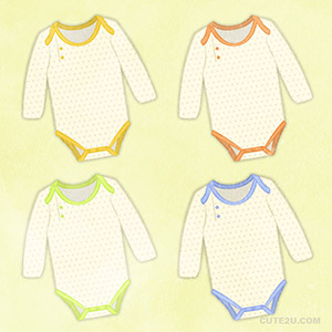 Clothes Rompers Polka Dot 01 Long Sleeve