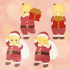 Christmas Children Santa's Little Girl A