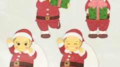 Christmas Children Santas Little Girl G