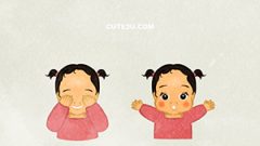 Girl Playing Peek A Boo01 C