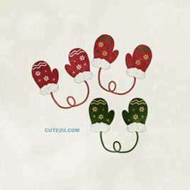 Gloves01 Christmas Pattern