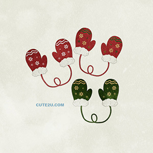 Gloves01 Christmas Pattern