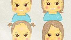 Little Girl With Various Hairstyle Variations G