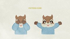 Peek A Boo With Animals Squirrel
