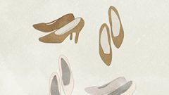 Shoes Pumps01 02 Light Brown X White