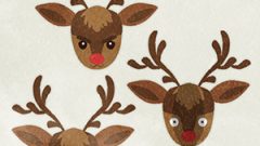 Christmas Red Nose Reindeer02 Face02